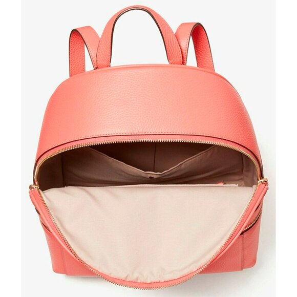 S Kate Spade Day Medium Backpack Peach Leather PXRUB429 NWT $298 Retail main image 4